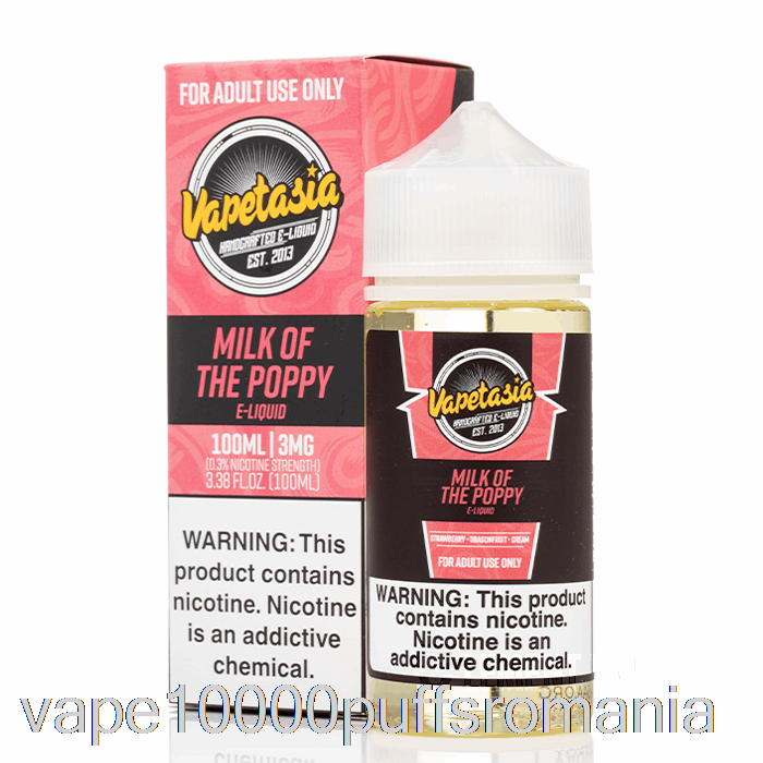 Vape Romania Lapte De Mac - Vapetasia - 100ml 6mg